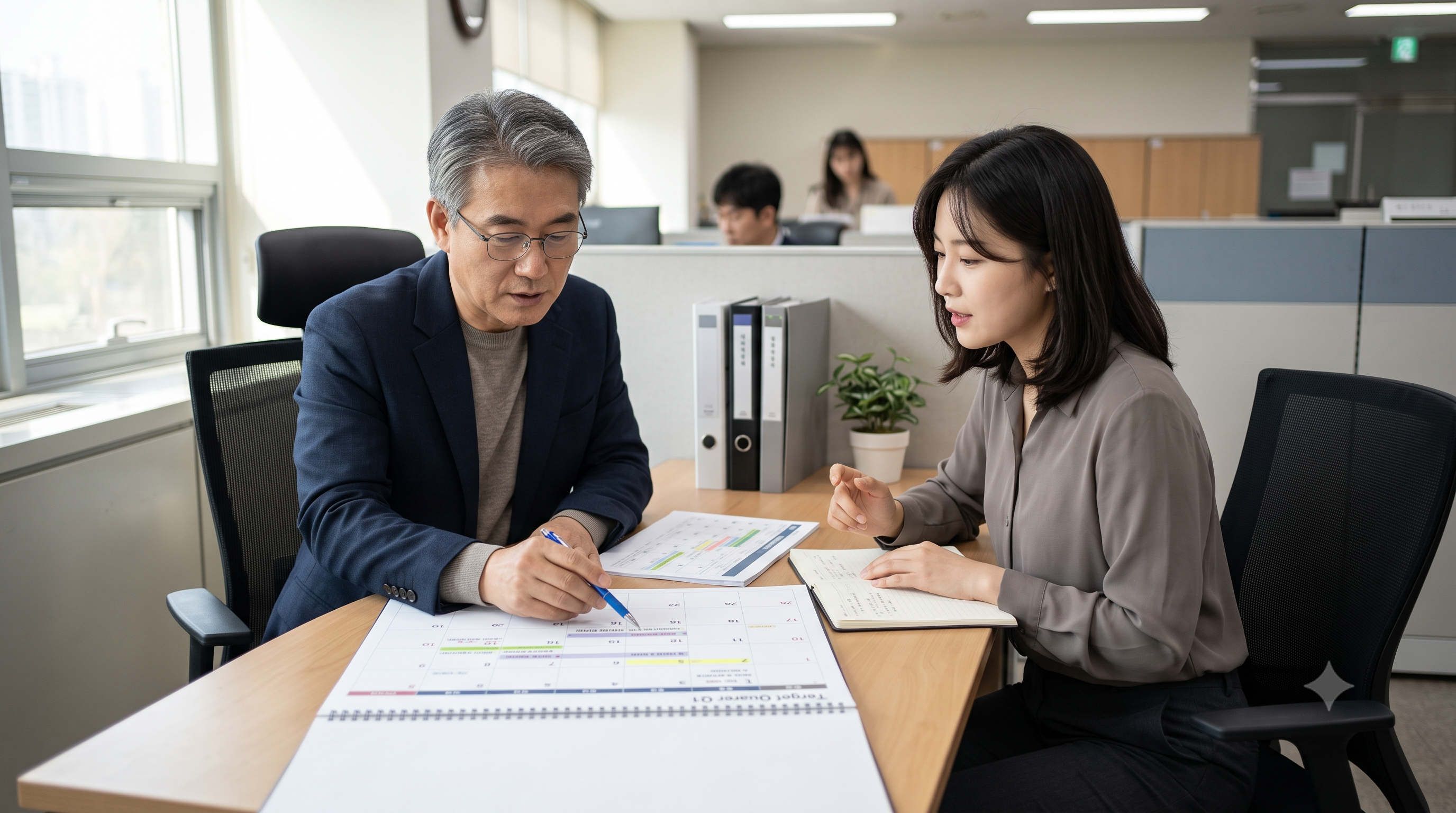 공익법인 지정 분기별 신청기한에 맞춰 일정을 계획하는 모습