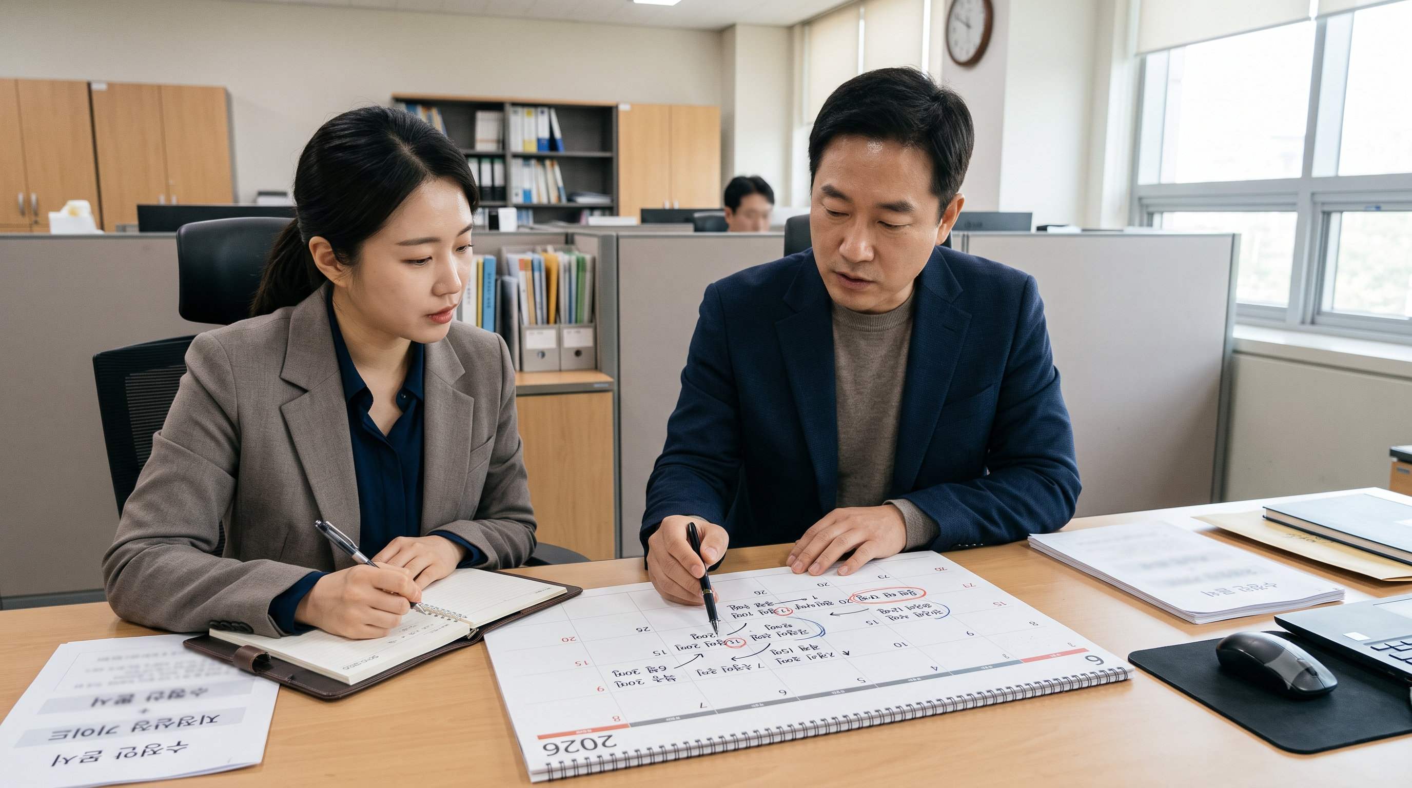 공익법인 지정 신청기한에서 정관변경 일정을 역산해 계획하는 모습