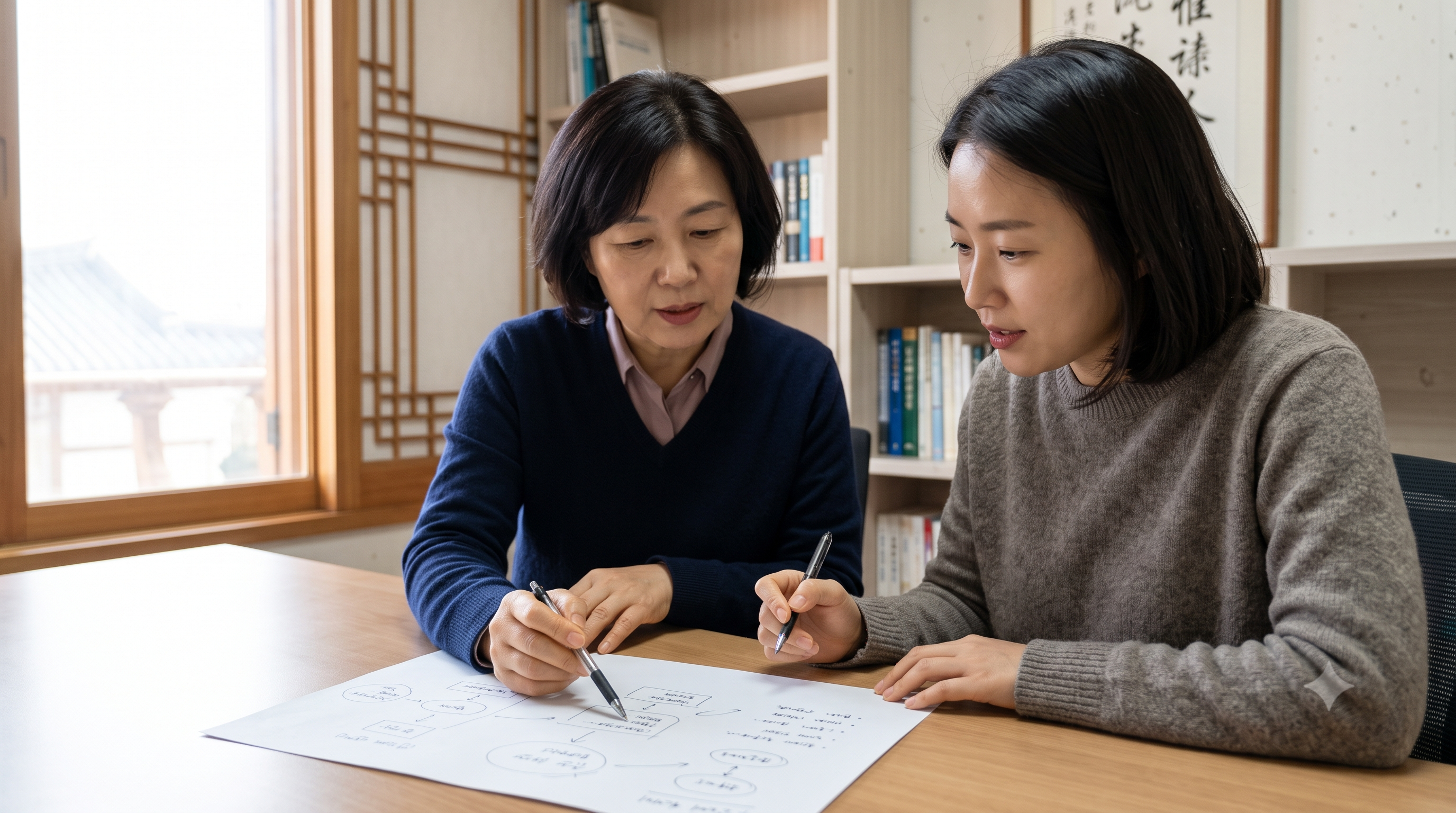 비영리법인 설립 상담에서 목적사업과 방향을 먼저 정리하는 모습