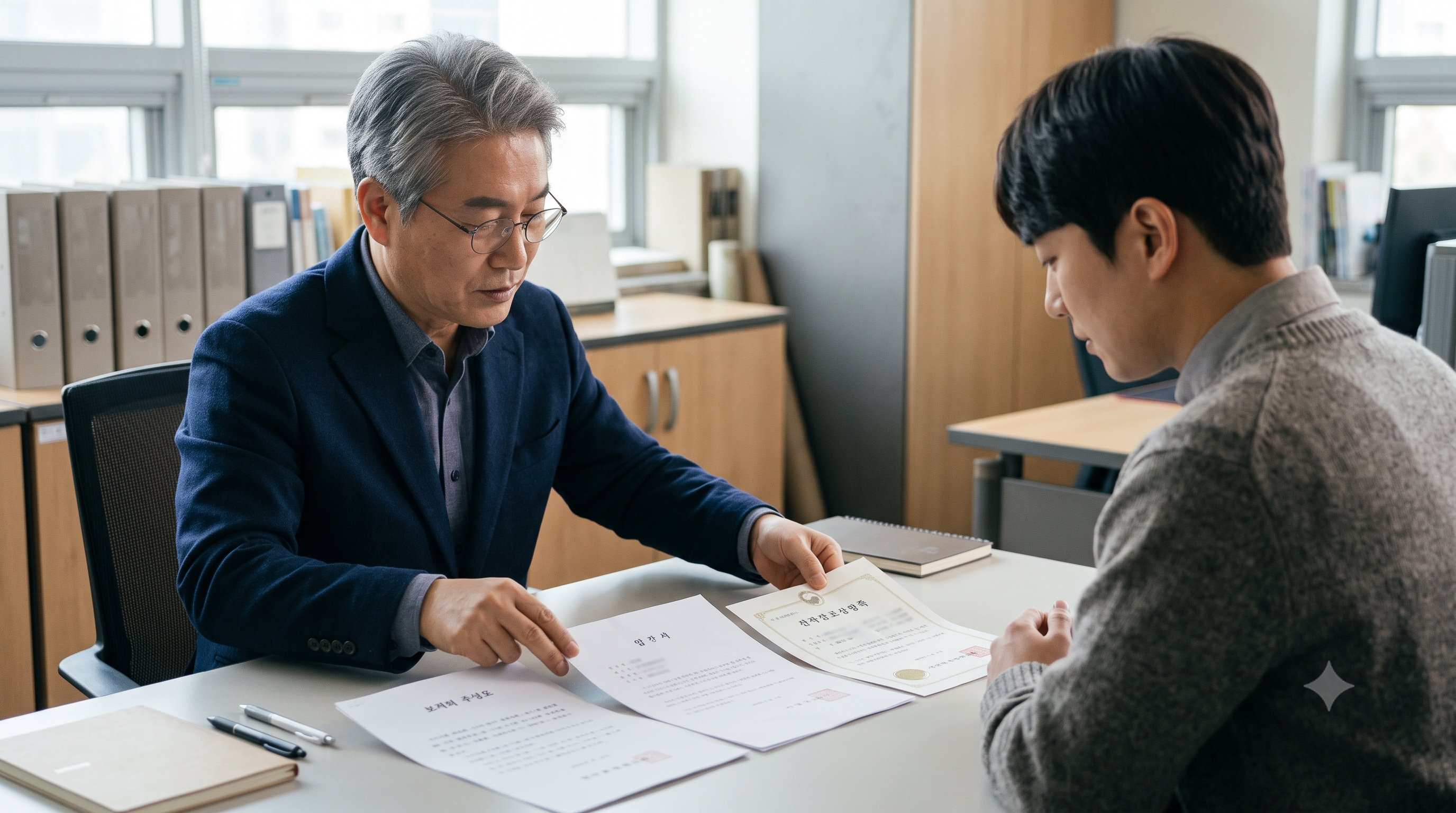 대표자 선임 결의부터 변경등기까지 순서대로 대표자 변경을 진행하는 모습