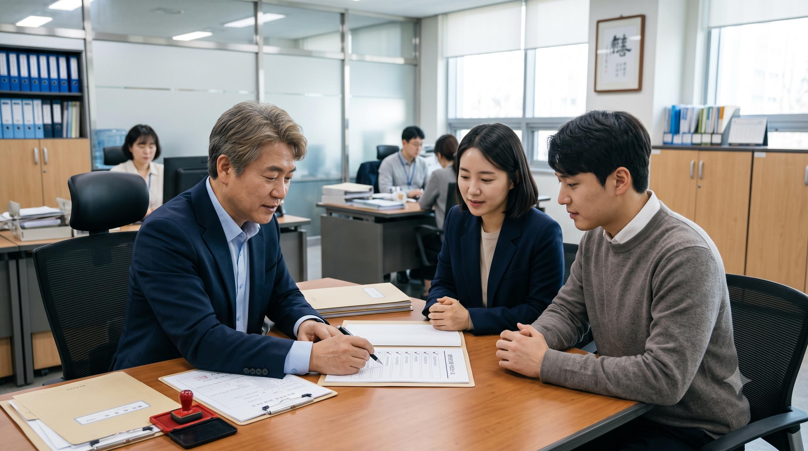 설립허가 후 설립등기와 고유번호증 발급 등 후속 절차를 챙기는 모습