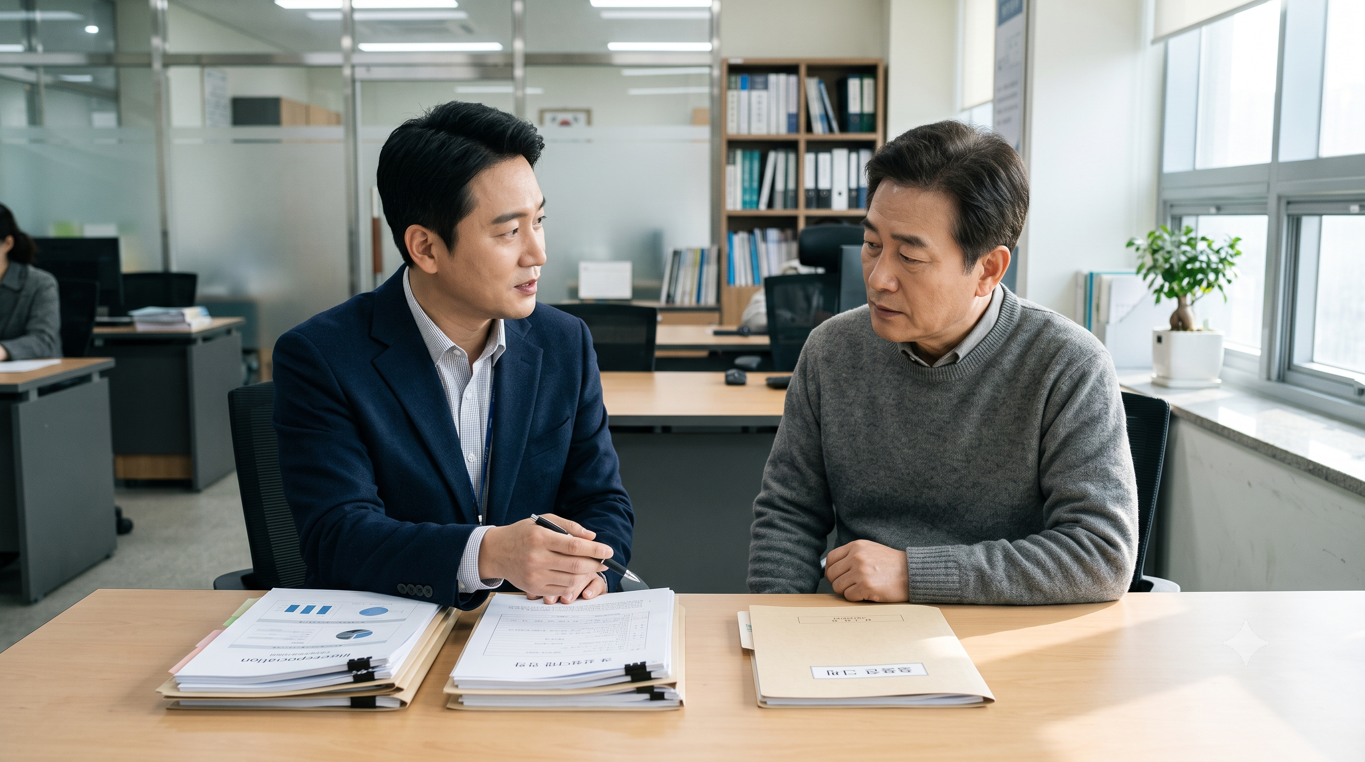 법인과 고유번호증 단체의 유불리를 비교하며 단체에 맞는 방향을 판단하는 모습